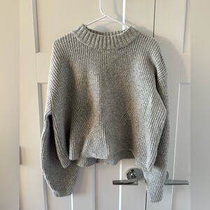 H&M Oversized Cropped Knit Sweater